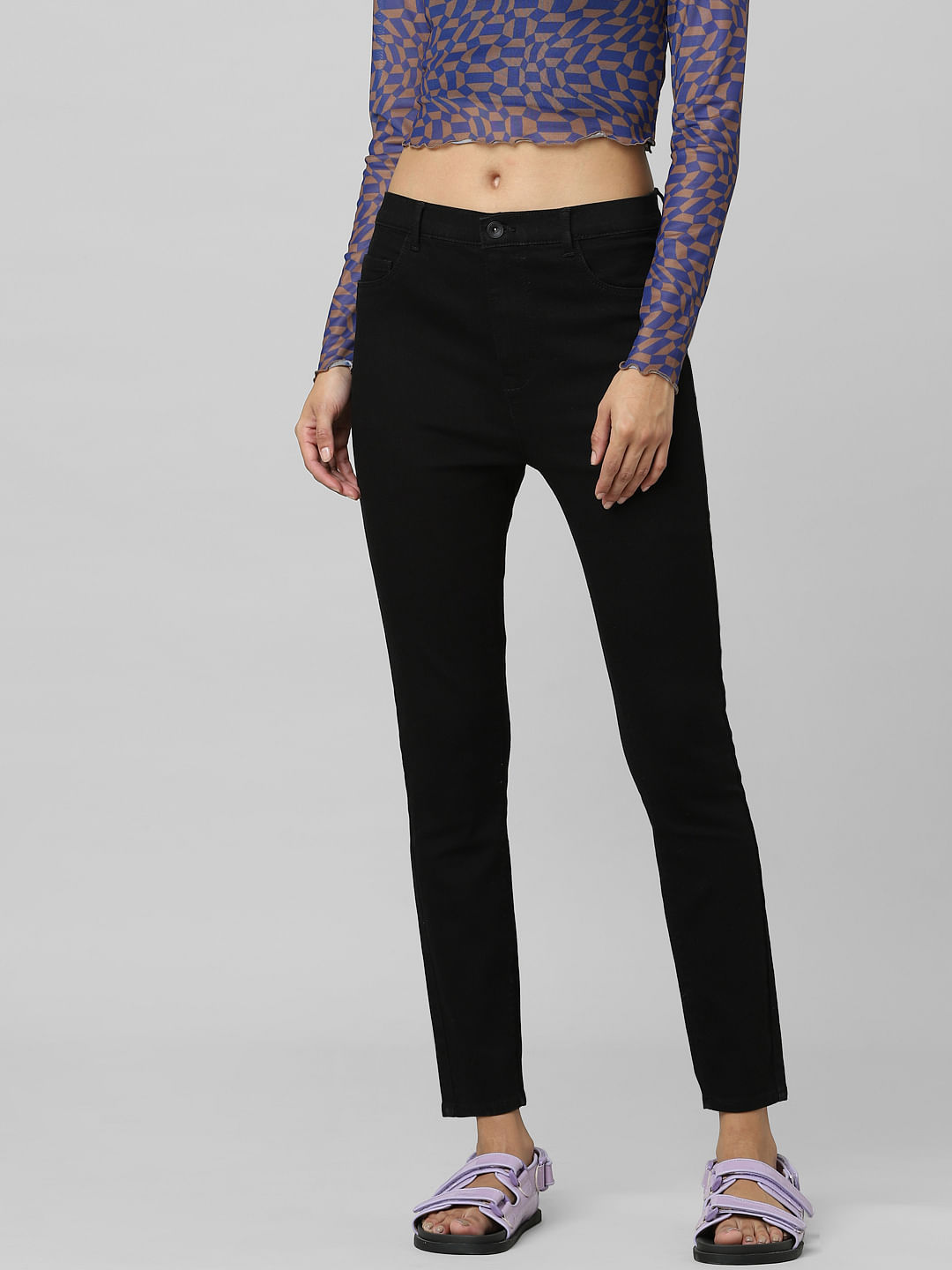 Womens Farrah Skinny Super Black at AG Jeans Official Store
